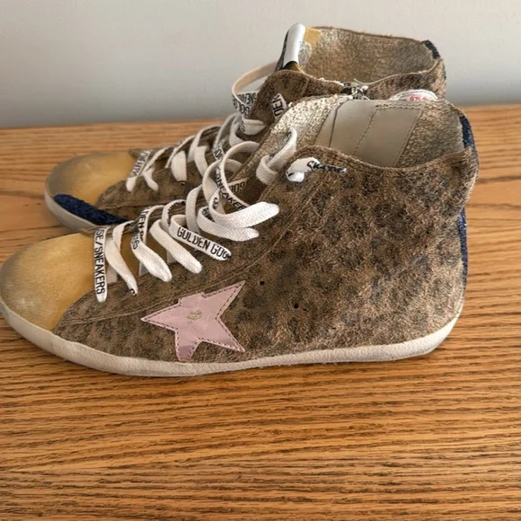 Leopard Print Golden Goose Francy Sneakers - Picture 4 of 7
